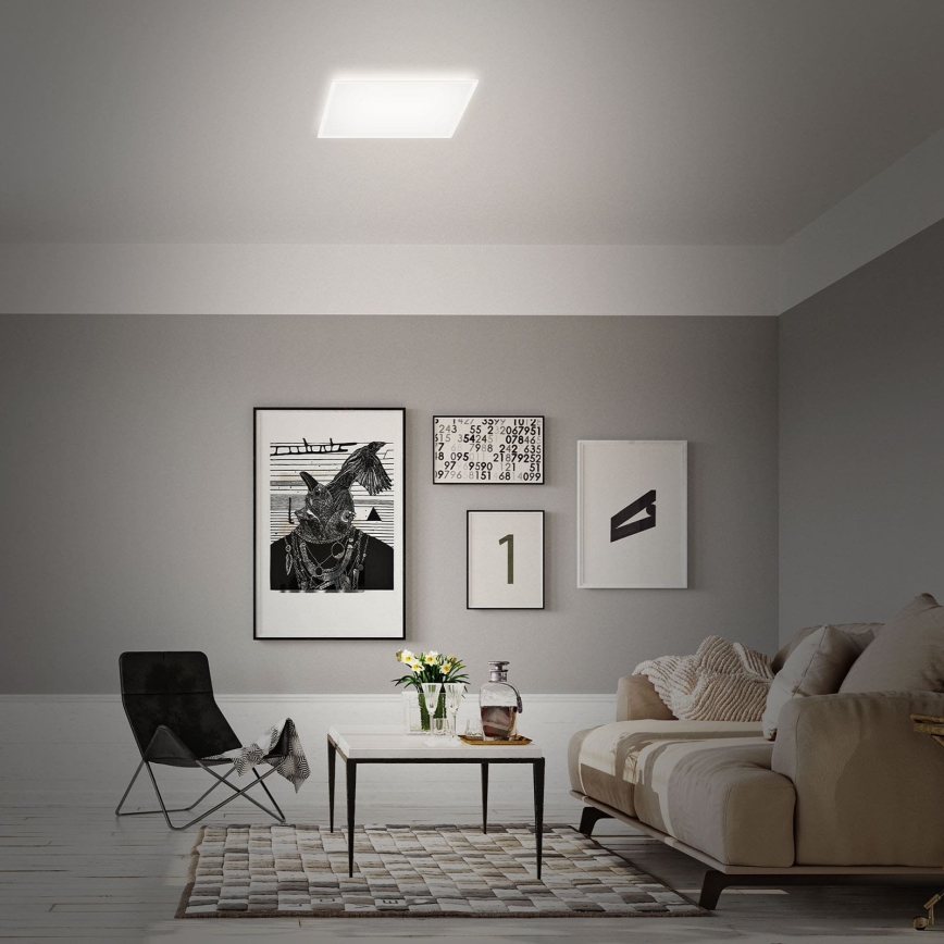 Briloner 7491-016 - RGBW LED regulējama vieda griestu lampa/22W/230V 4000K 42x42 cm Wi-Fi Tuya + tālvadības pults