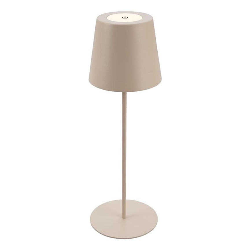 Briloner 7508011 - LED Aptumšojama uzlādējama āra galda lampa 2in1 LED/2,5W/5V IP44 bēša