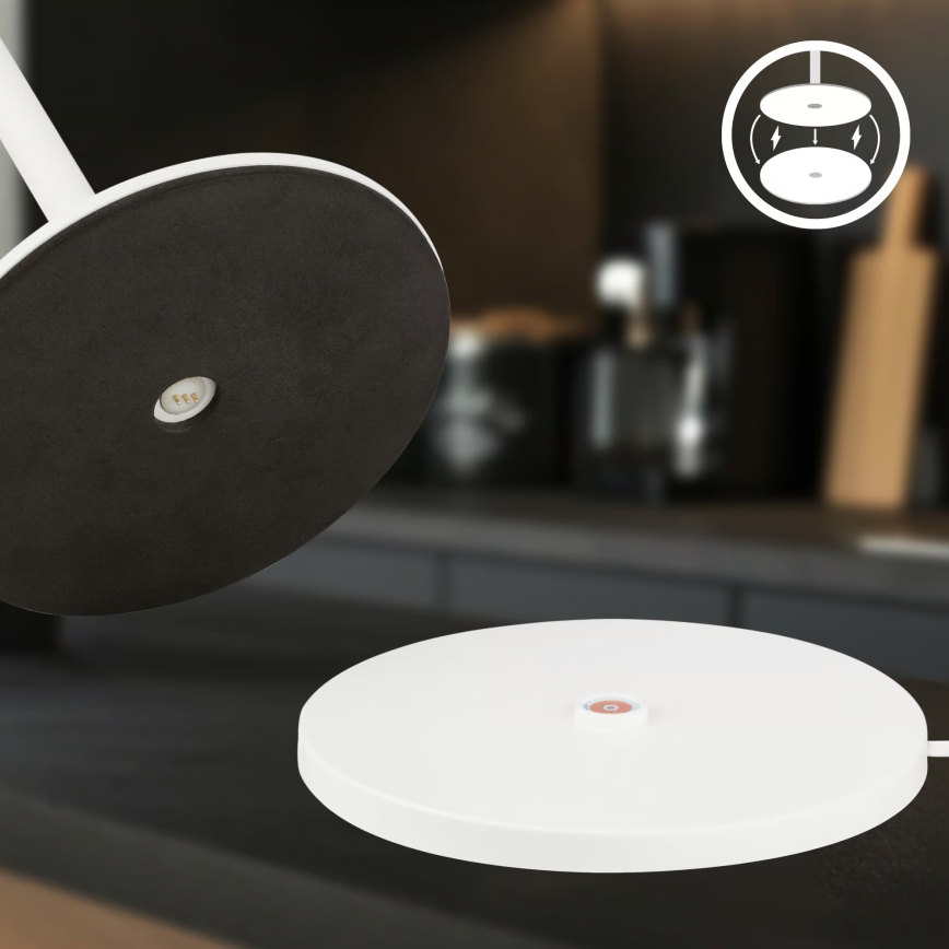 Briloner 7517016 - LED RGBW ar regulējamu spilgtumu, uzlādējama āra galda lampa CILANO LED/3W/5V IP44 2000 mAh balta