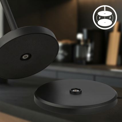 Briloner 7521015 - LED regulējamā āra uzlādējamā galda lampa SIGO LED/2,5W/5V IP44 2600 mAh melna