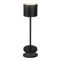 Briloner 7521015 - LED regulējamā āra uzlādējamā galda lampa SIGO LED/2,5W/5V IP44 2600 mAh melna