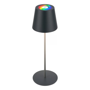 Briloner 7559015 - LED RGB ar regulējamu spilgtumu, uzlādējama āra galda lampa COLORIS LED/3,5W/5V IP44 2000 mAh antracīts Wi-Fi Tuya