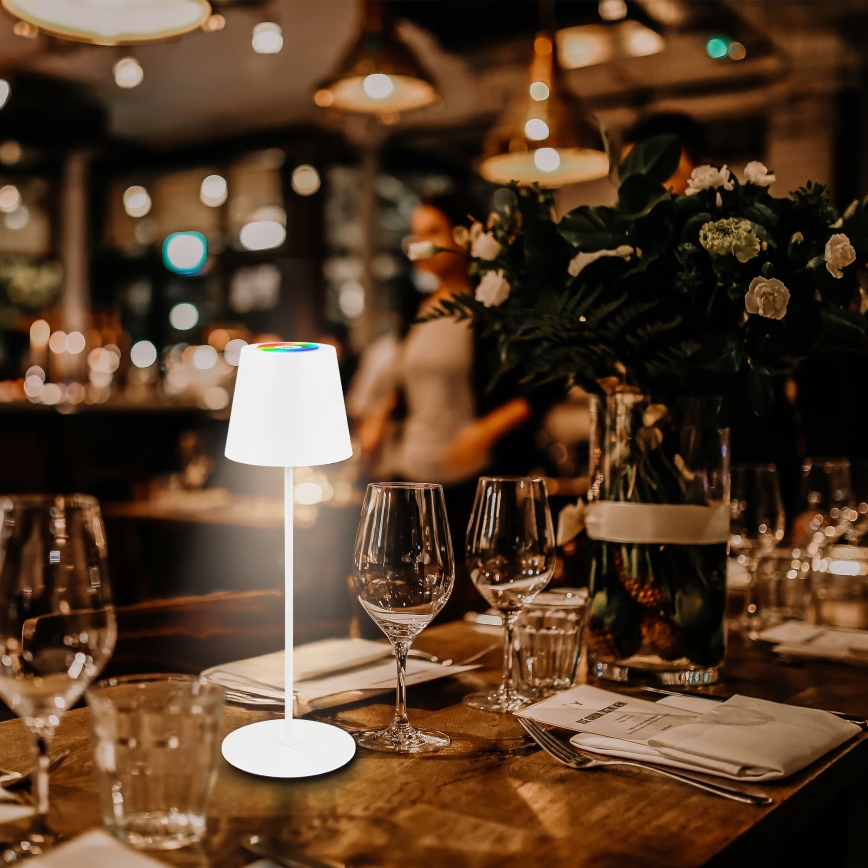 Briloner 7559016 - LED RGB ar regulējamu spilgtumu, uzlādējama āra galda lampa COLORIS LED/3,5W/5V IP44 2000 mAh Wi-Fi Tuya