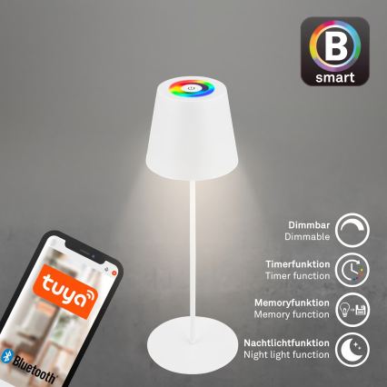 Briloner 7559016 - LED RGB ar regulējamu spilgtumu, uzlādējama āra galda lampa COLORIS LED/3,5W/5V IP44 2000 mAh Wi-Fi Tuya