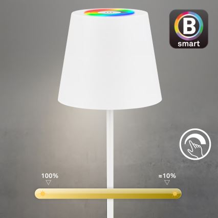 Briloner 7559016 - LED RGB ar regulējamu spilgtumu, uzlādējama āra galda lampa COLORIS LED/3,5W/5V IP44 2000 mAh Wi-Fi Tuya