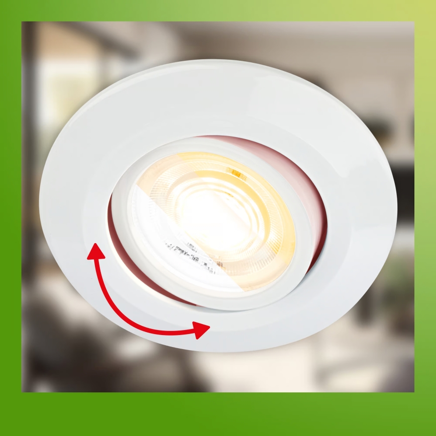 Briloner 7586036 - KOMPLEKTS 3x LED vannas istabas iebūvējami griestu gaismekļi KLIRA 1xLED/4,9W/230V 2500/3000/4000K IP23 balti