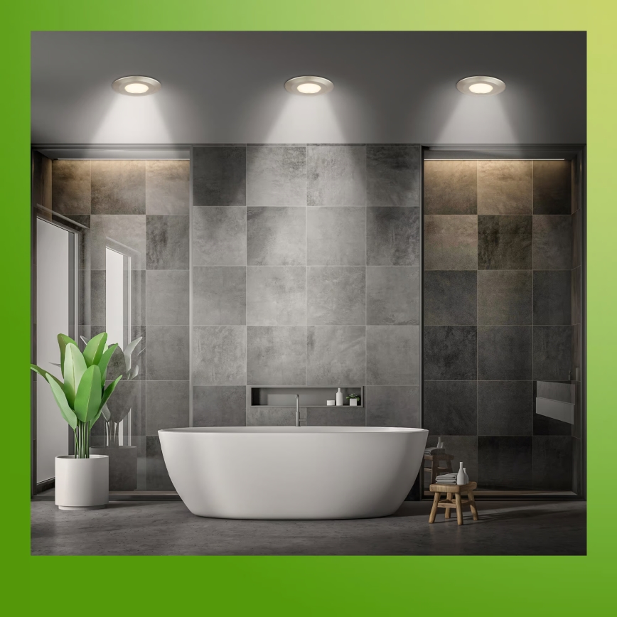 Briloner 7588032 - komplekts 3x LED vannas istabas iebūvējamie griestu gaismekļi KLIRA 1xLED/4,9W/230V 2500/3000/4000K IP44 matēts hroms