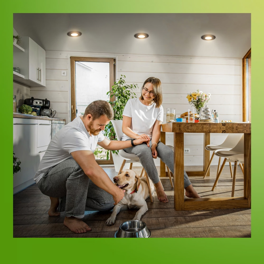 Briloner 7588035 - KOMPLEKTS 3x LED vannas istabas iebūvējamais griestu gaismeklis KLIRA LED/4,9W/230V 2500/3000/4000K IP44 melns