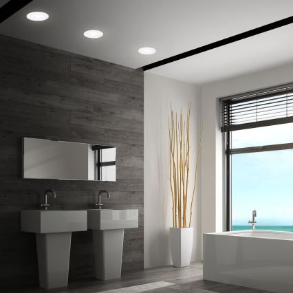 Briloner 7605036 - Komplekts 3xLED vannas istabas iebūvējamais griestu gaismeklis 3xLED/4,9W/230V IP44 balts