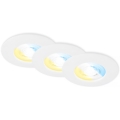 Briloner 7605036 - Komplekts 3xLED vannas istabas iebūvējamais griestu gaismeklis 3xLED/4,9W/230V IP44 balts