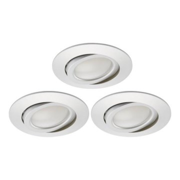 Briloner 8309-039 - KOMPLEKTS 3x LED Aptumšojama iegremdējama vannas istabas lampa LED/5W/230V IP23