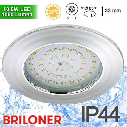 Briloner 8310-018 - LED Iegremdējama vannas istabas lampa LED/10,5W/230V IP44