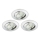 Briloner 8312-039 - KOMPLEKTS 3x LED Iegremdējama vannas istabas lampa LED/5W/230V IP23