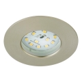 Briloner 8316-012 - aptumšojams LED vannas istabas iebūvējamais griestu gaismeklis LED/5,5W/230V IP44 matēts hroms