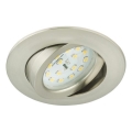 Briloner 8317-012 - LED spilgtuma regulējams vannas istabas iebūvējamais gaismeklis LED/5,5W/230V IP23 matēts hroms