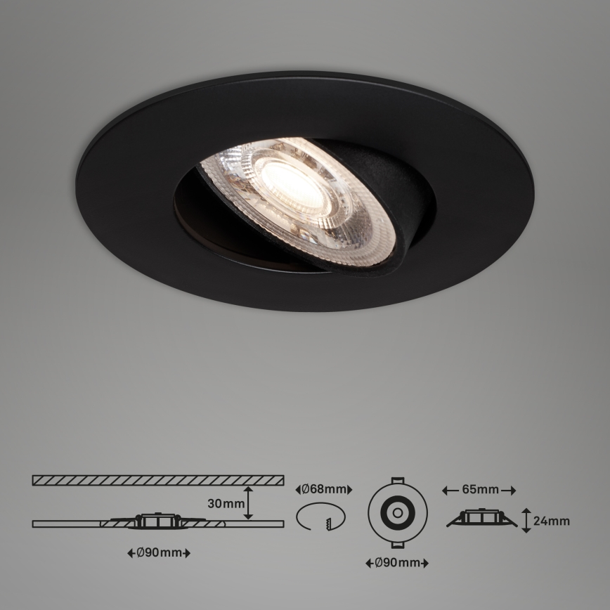 Briloner - KOMPLEKTS 3x LED Aptumšojams vannas istabas lampa LED/4,9W/230V IP23