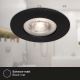 Briloner - KOMPLEKTS 3x LED Iegremdējama vannas istabas lampa LED/4,9W/230V IP44 melna