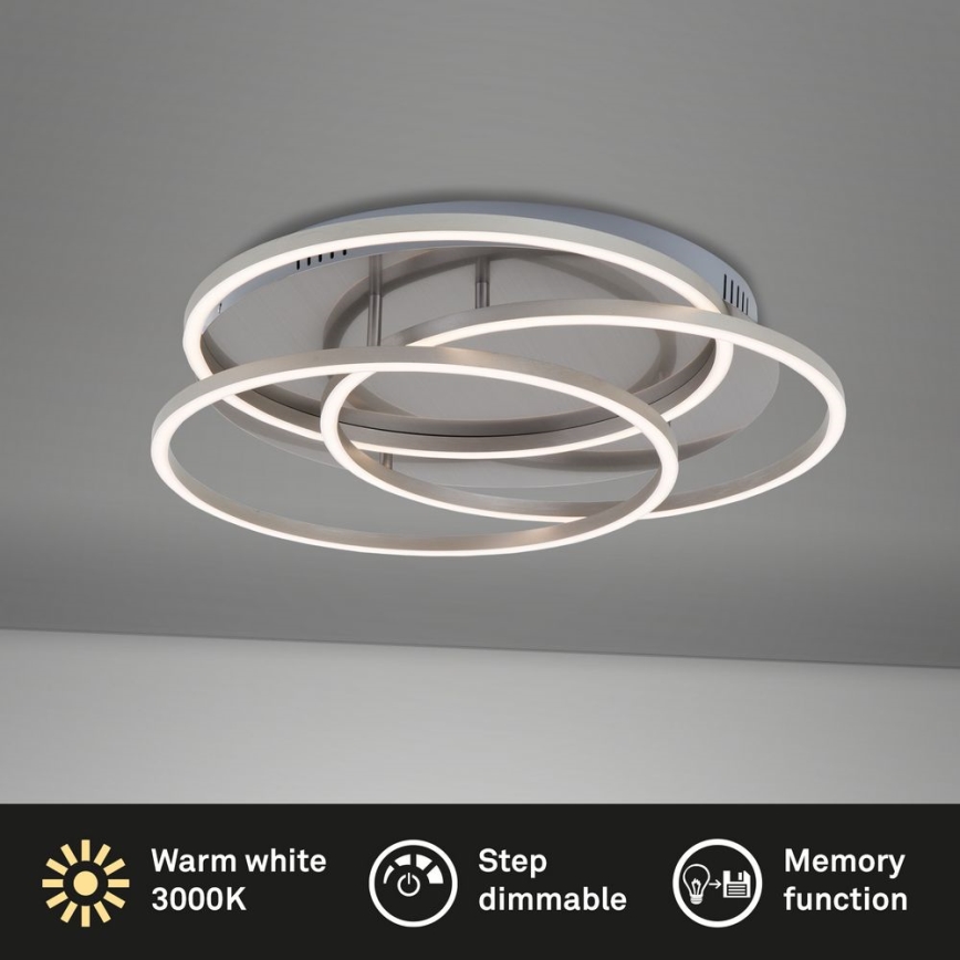 Briloner - LED Aptumšojama griestu lampa FRAMES LED/60W/230V matēts hroms