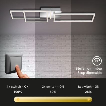 Briloner - LED Aptumšojama virsapmetuma lustra FRAME LED/44W/230V