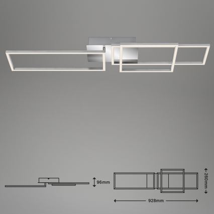 Briloner - LED Aptumšojama virsapmetuma lustra FRAME LED/44W/230V