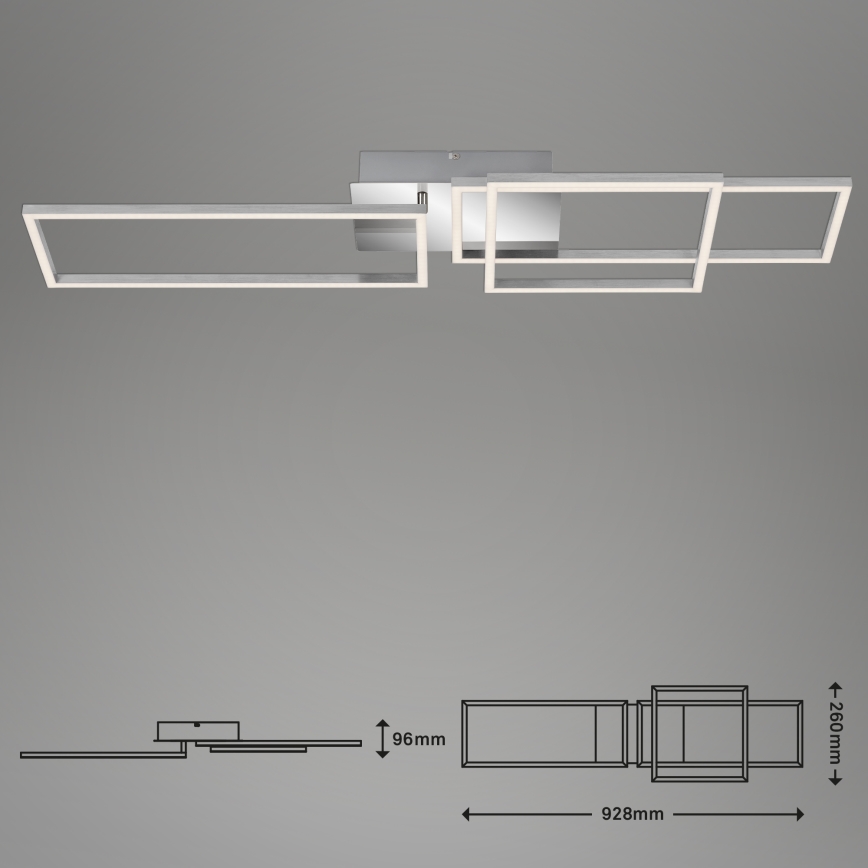 Briloner - LED Aptumšojama virsapmetuma lustra FRAME LED/44W/230V