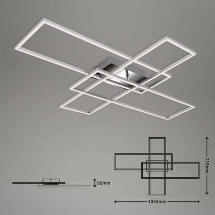 Briloner - LED Aptumšojama virsapmetuma lustra FRAME LED/50W/230V