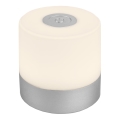 Briloner - LED ar regulējamu spilgtumu, uzlādējama āra galda lampa ar skārienvadību LED/2W/5V 2700K IP44 1200 mAh matēts hroms