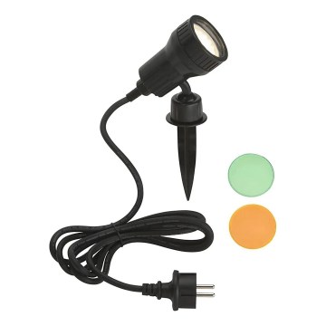 Briloner - LED āra lampa TERRA 1xGU10/3W/230V IP44 melna