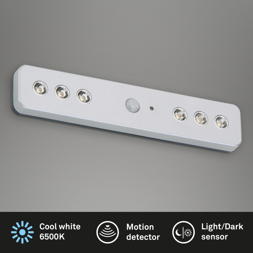 Briloner - LED Orientēšanās lampa ar sensors LERO LED/0,48W/6xAAA