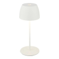 Briloner  - LED regulējama, uzlādējama, ar skārienvadību āra galda lampa MINI LED/2,5W/5V IP44 1800 mAh balta