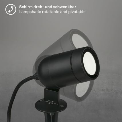 Briloner - LED RGBW Regulējams āra gaismeklis LED/4,4W/230V 2700/4000/6500K IP44 Wi-Fi Tuya