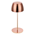 Briloner - Regulējama uzlādējama skārienvadības āra galda lampa MINI LED/2,5W/5V IP44 1800 mAh vara krāsā