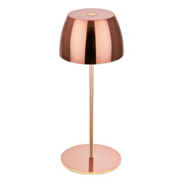 Briloner - Regulējama uzlādējama skārienvadības āra galda lampa MINI LED/2,5W/5V IP44 1800 mAh vara krāsā