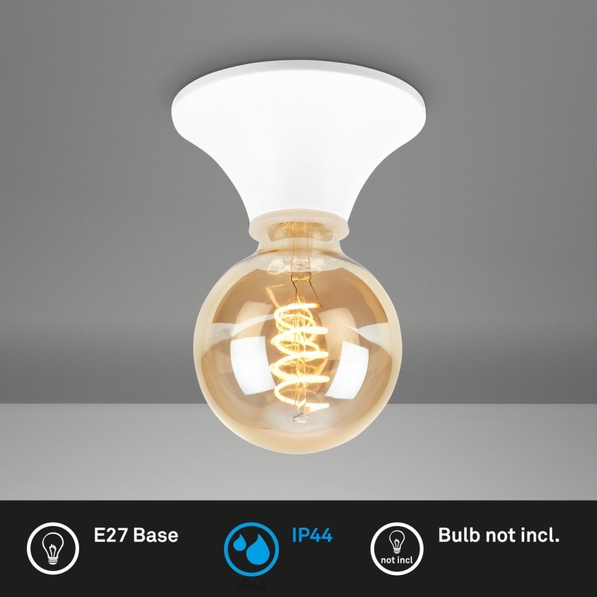 Briloner - Vannas istabas griestu lampa 1xE27/10W/230V IP44 balta