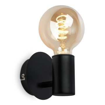 Briloner - Vannas istabas sienas gaismeklis 1xE27/10W/230V IP44 melns