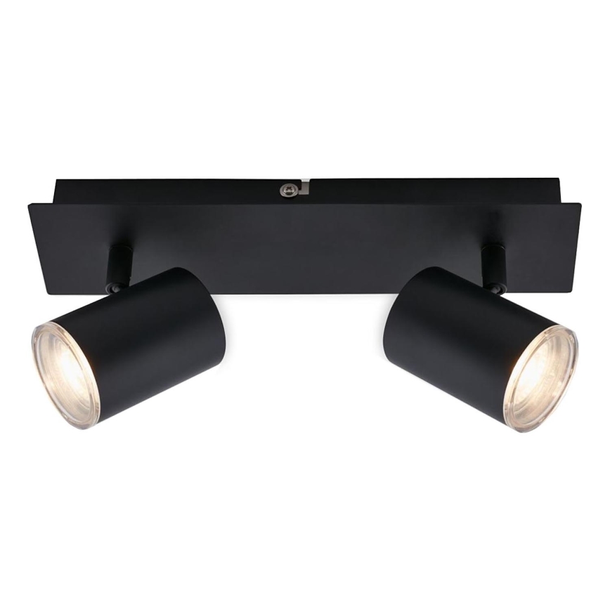 Briloner  10476221 - Vannas istabas starmetis 2xGU10/5W/230V IP44 melna