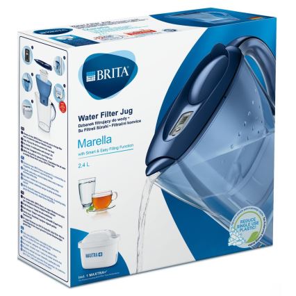 Brita - Ūdens filtra krūze Marella 2,4 l zila + 1 filtrs