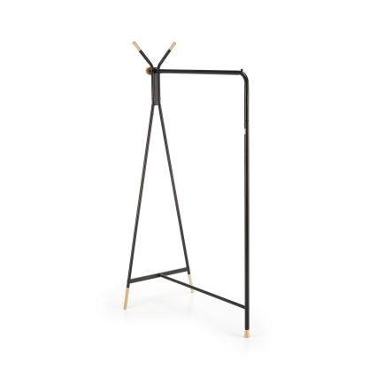 Brīvi stāvošs drēbju pakaramais CHENE, 165 x 91 cm, melns