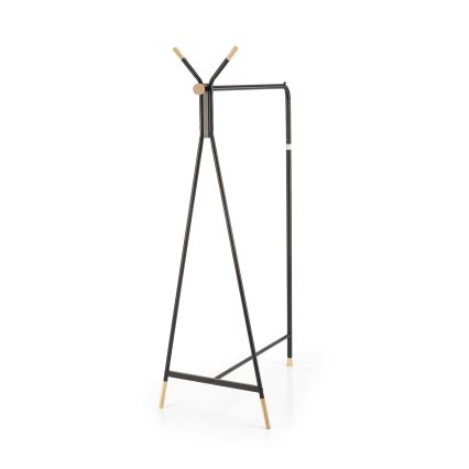 Brīvi stāvošs drēbju pakaramais CHENE, 165 x 91 cm, melns