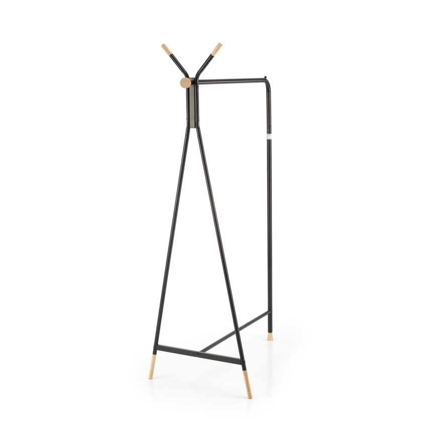 Brīvi stāvošs drēbju pakaramais CHENE, 165 x 91 cm, melns