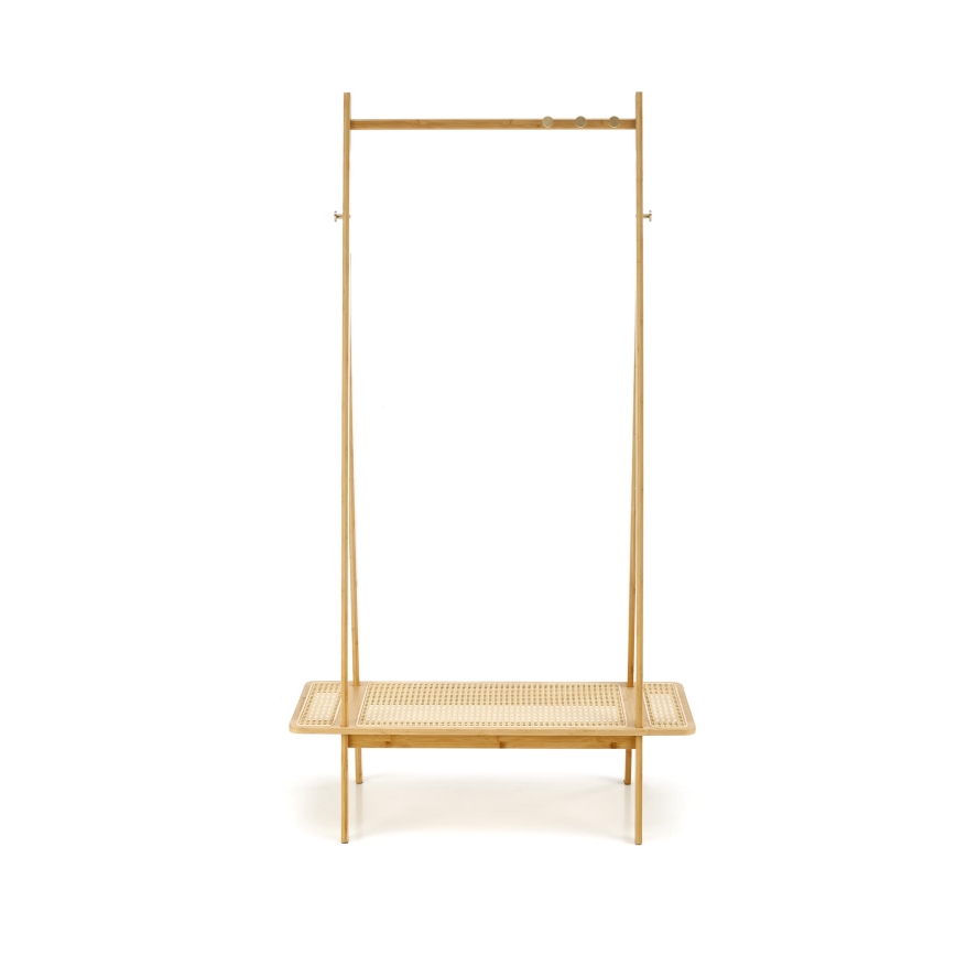Brīvstāvošs drēbju pakaramais 168x68 cm LEGNO rotangs