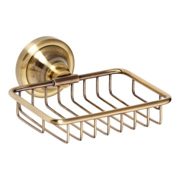 Bronzas krāsas ziepju trauks 14 x 6,5 cm