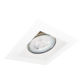 Brosline - Iebūvējamais griestu gaismeklis 1xGU10/10W/230V balts