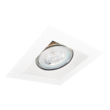 Brosline - Iebūvējamais griestu gaismeklis 1xGU10/10W/230V balts