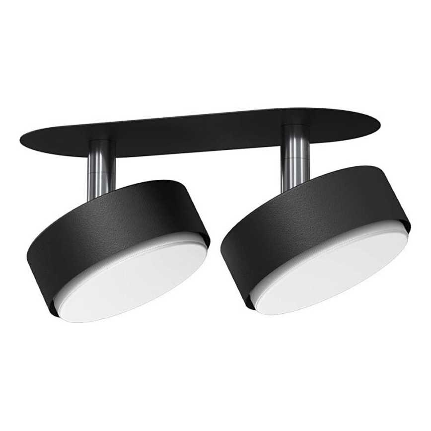 Brosline - Iebūvējamais griestu prožektors 2xGX53/9W/230V melns