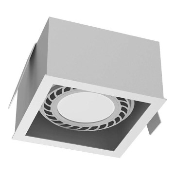 Brosline - Iebūvējams griestu gaismeklis 1xGU10/18W/230V balts