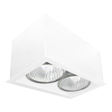 Brosline - Virziena gaismeklis 2xGU10/10W/230V balts