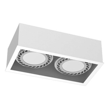 Brosline - Virziena gaismeklis 2xGU10/18W/230V balts