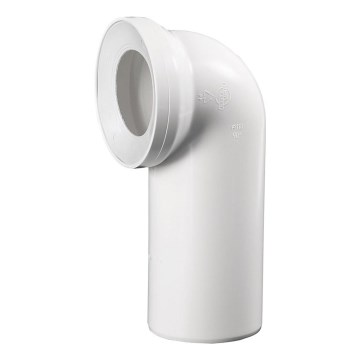 Bruckner - 90° tualetes poda savienotājs 11 cm balta