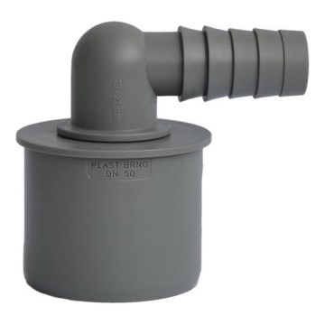 Bruckner - Šļūtenes savienojuma gals stūris DN50 19-21 mm pelēka